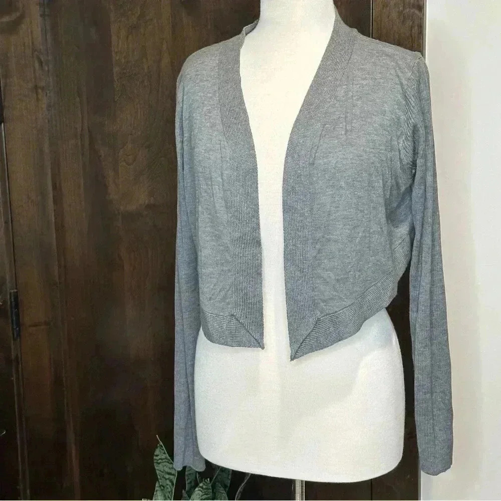 NWT Charlie Paige grey cardigan women’s size L/XL